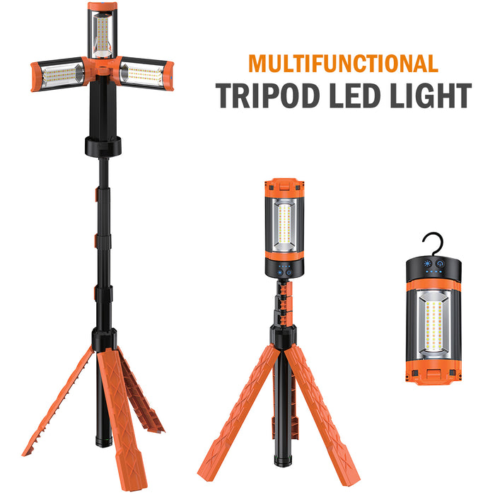 Rechargeable LED Work Light with Tripod Stand