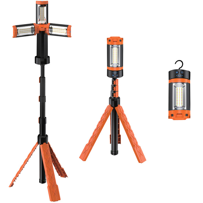 Rechargeable LED Work Light with Tripod Stand