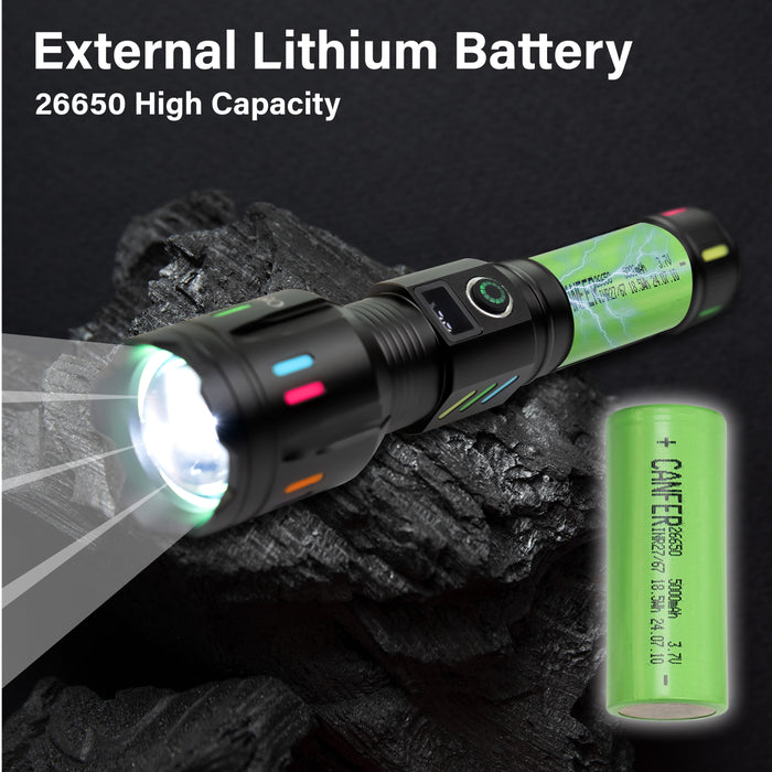 LED Torch Super Bright Flashlight 2000 Lumens