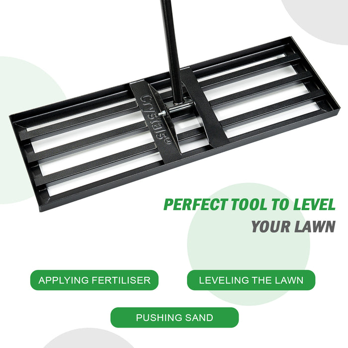 Lawn Leveling Rake Lawn Tool - 30"x10"