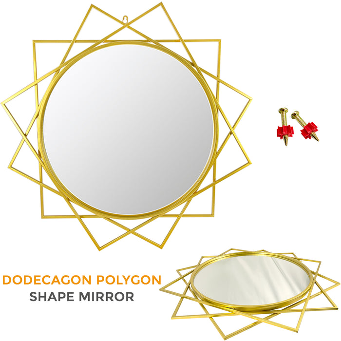 Polygonal Large Wall Mounted Mirror