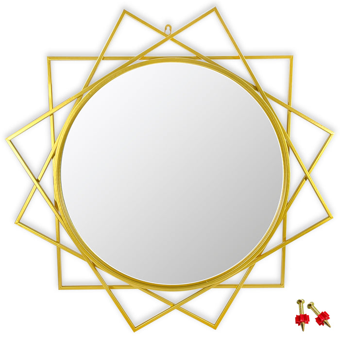 Polygonal Large Wall Mounted Mirror