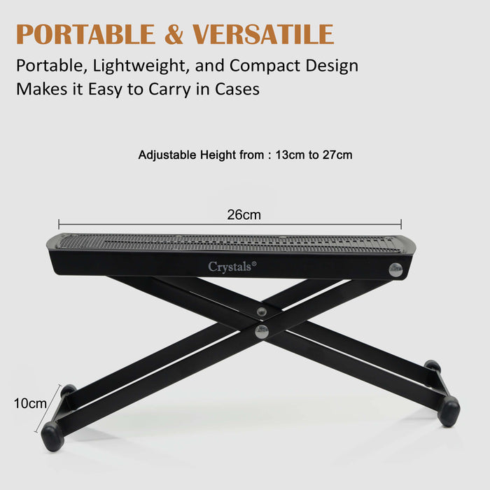 Adjustable Guitar Foot Rest Footstool Stand