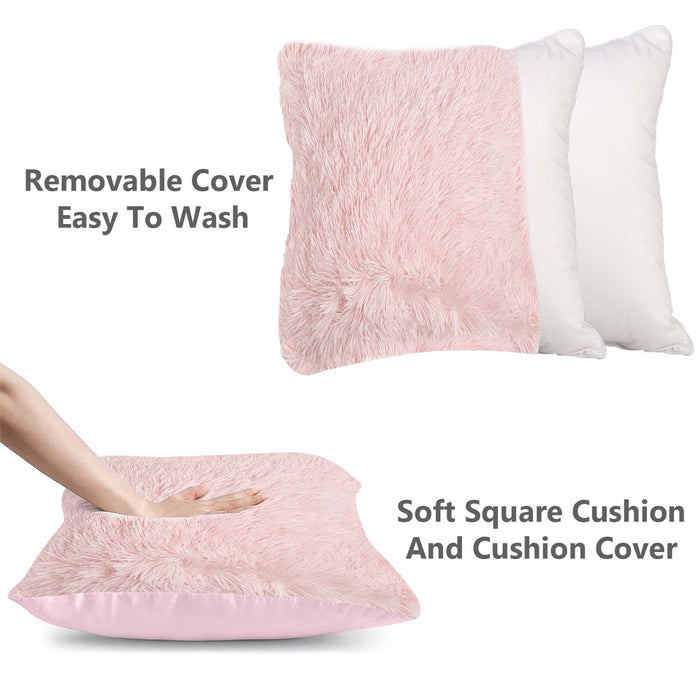 Marshmallow Fluffy Filled Square Cushion