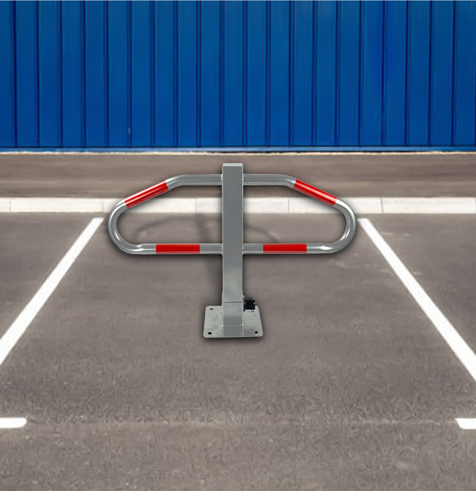 Foldable Parking Barrier Bollard - 73 x 18 x 46 cm