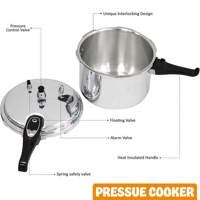 3.5 Litre Home Dual Handle Pressure Cooker