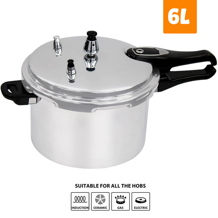 6/7.5 Litre Home Dual Handle Pressure Cooker