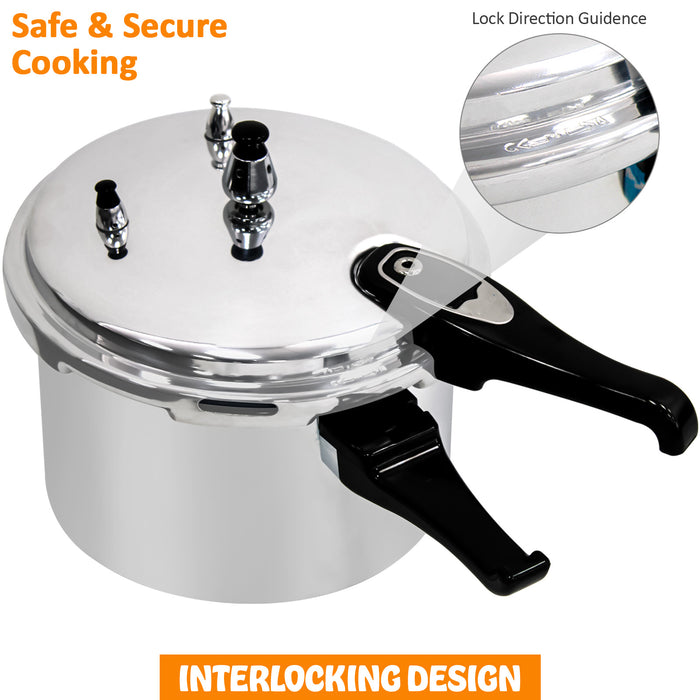 6/7.5 Litre Home Dual Handle Pressure Cooker