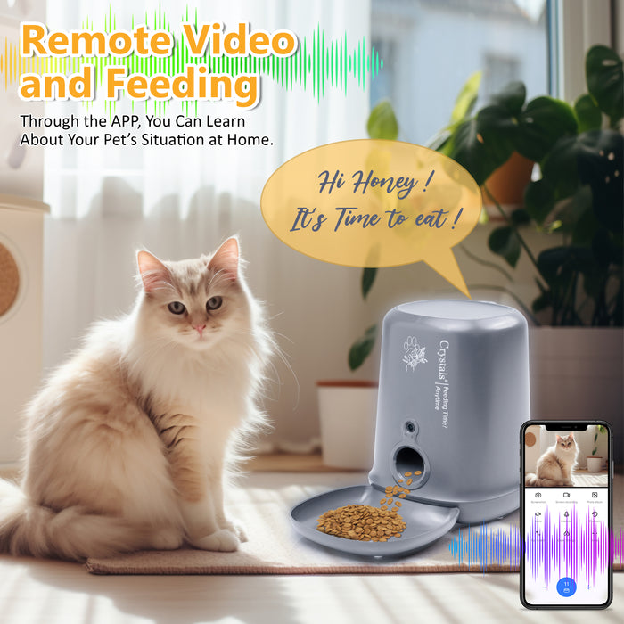 Automatic Smart Pet Feeder with 1080p Wifi Camera