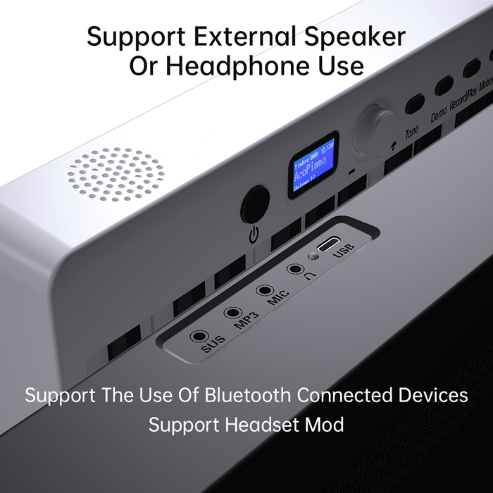 Support External Speaker and Headphone