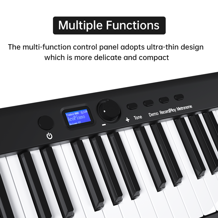 Multiple Functions Foldable Piano Keyboard