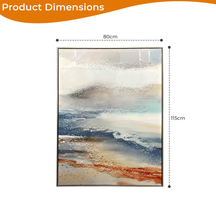 Oceanic Symphony Machine Print Canvas