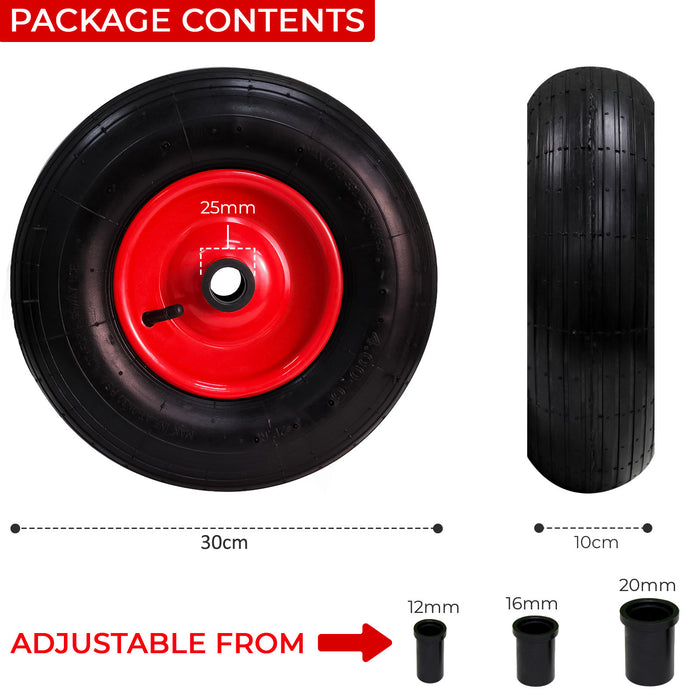 35cm/14" Wheelbarrow Wheel Pneumatic Tyre