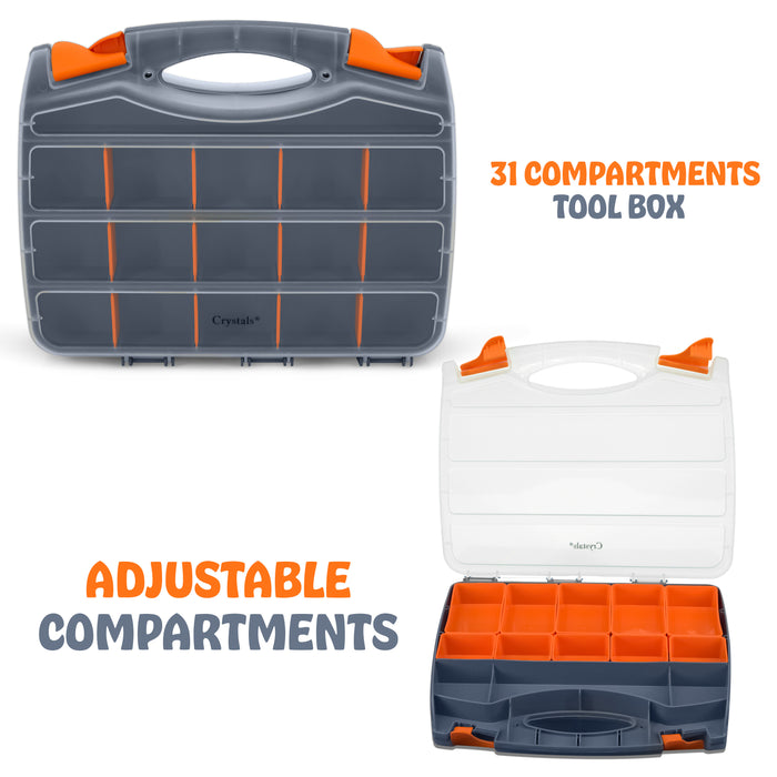 31 Double Sided Compartment Storage Box