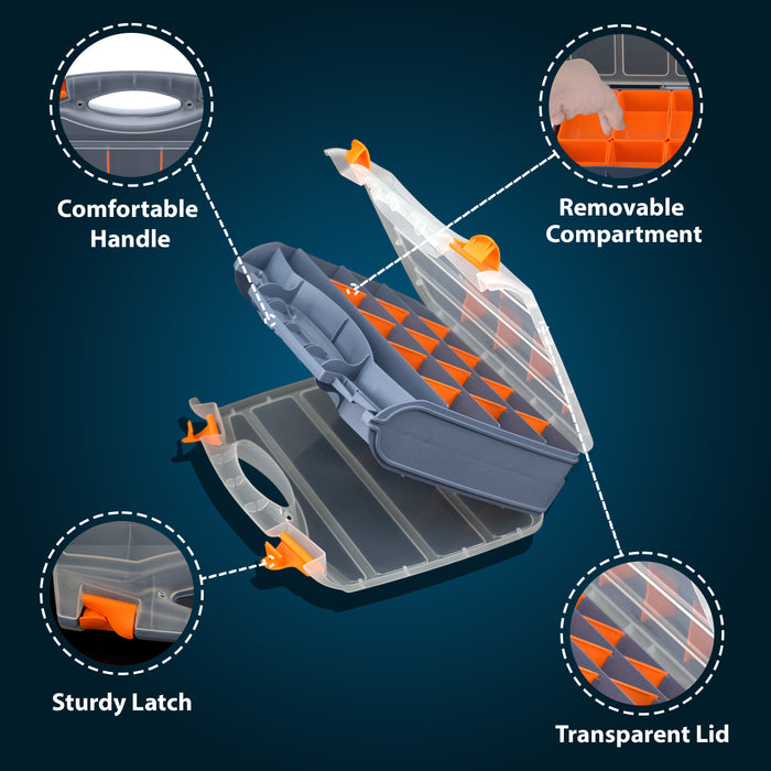 31 Double Sided Compartment Storage Box
