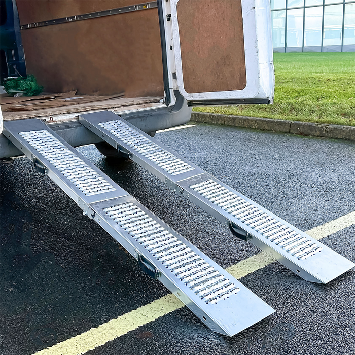 2-Pcs Steel Foldable Loading Ramp