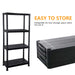 4 Tier Plastic Racking Shelving