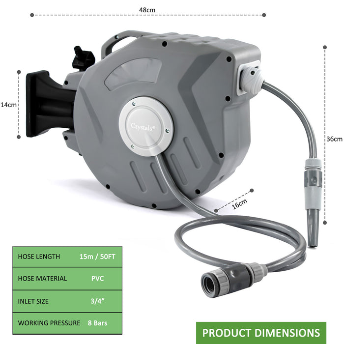 Wall Mounted Retractable Hose Reel