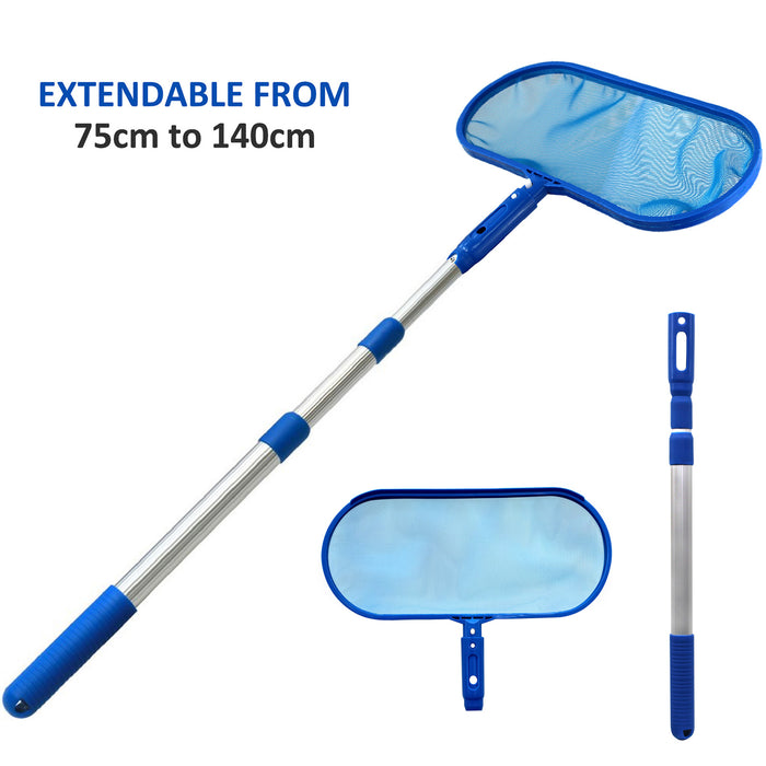 Swimming Pool Cleaning Net with Extendable Telescopic Pole