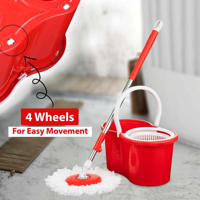 360° Spin Floor Mop Bucket Set