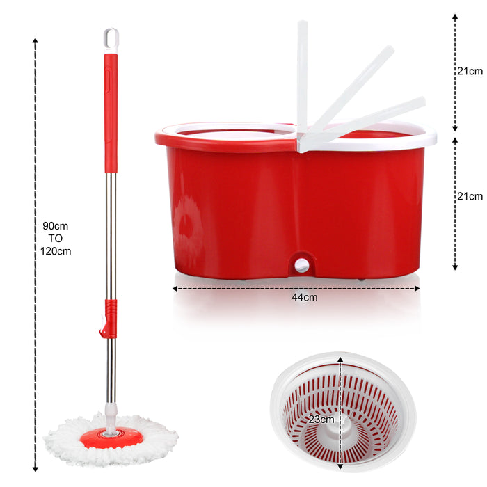 360° Spin Floor Mop Bucket Set