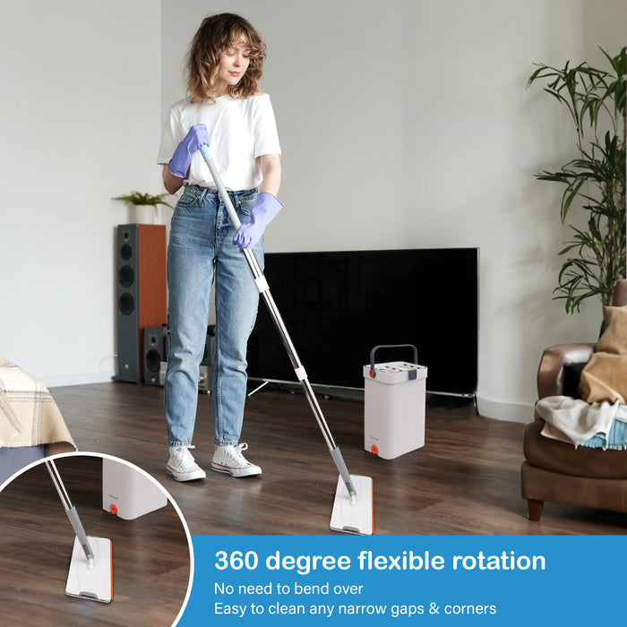 360° Flat Mop Bucket Set