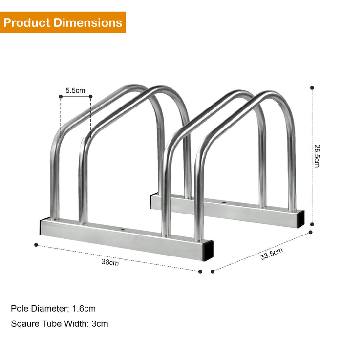 Bicycle Bike Floor Parking Steel Rack