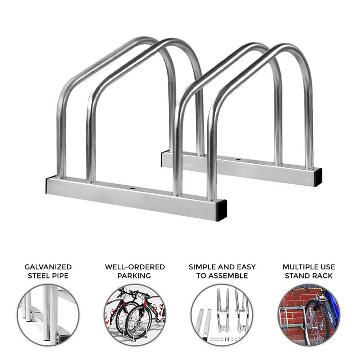 Bicycle Bike Floor Parking Steel Rack