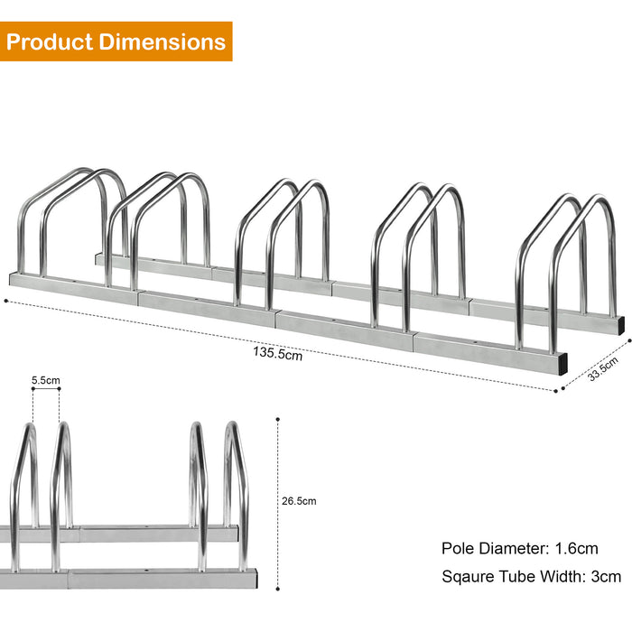 Bicycle Bike Floor Parking Steel Rack