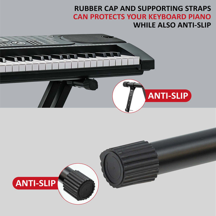 Double Tubes  X Frame Piano Keyboard Stand