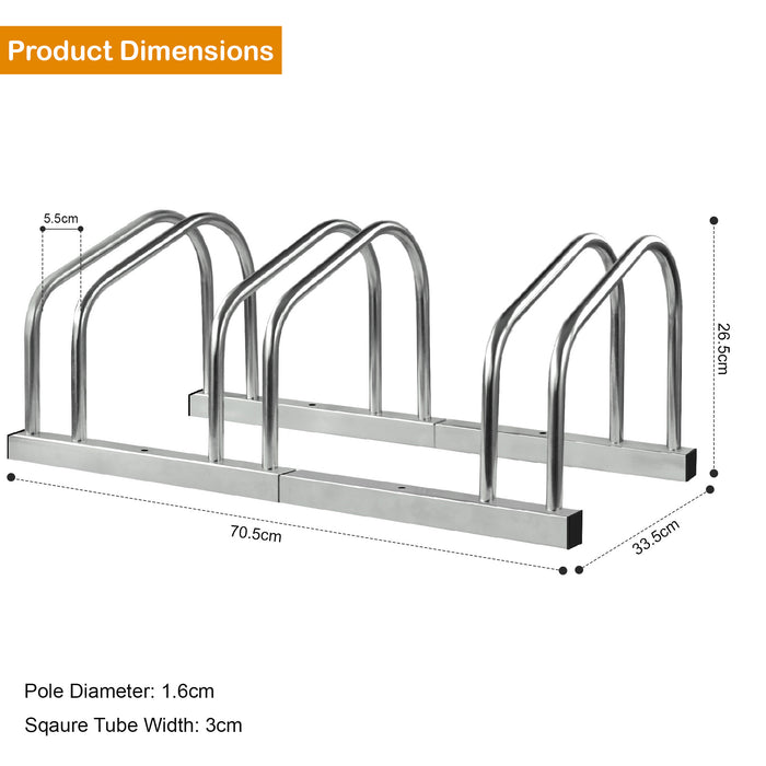 Bicycle Bike Floor Parking Steel Rack