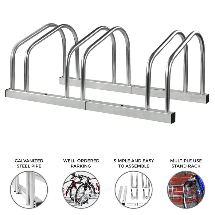 Bicycle Bike Floor Parking Steel Rack