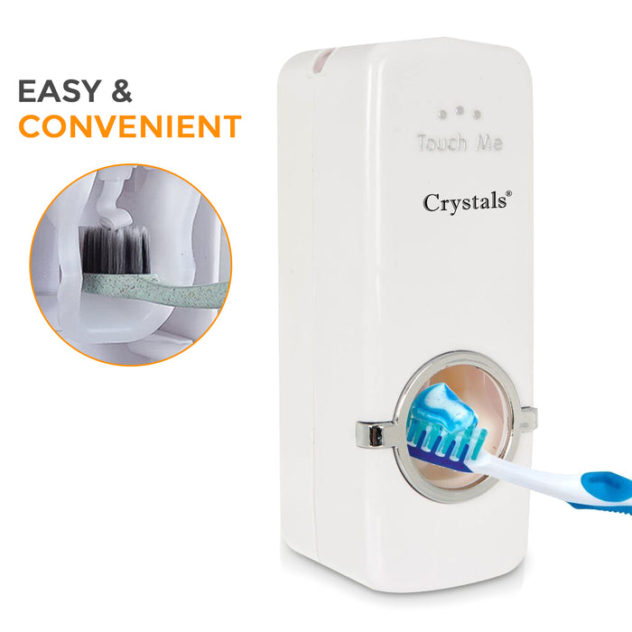 Automatic Toothpaste Dispenser + 5 Toothbrush Holder