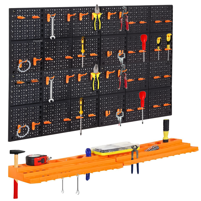 78 Pcs Wall Mountable Tool Organiser