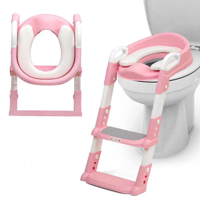 Children Toilet Training Seat Step Ladder