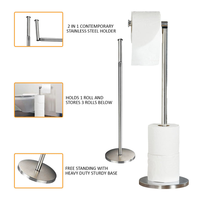 Stainless Steel Toilet Paper Stand