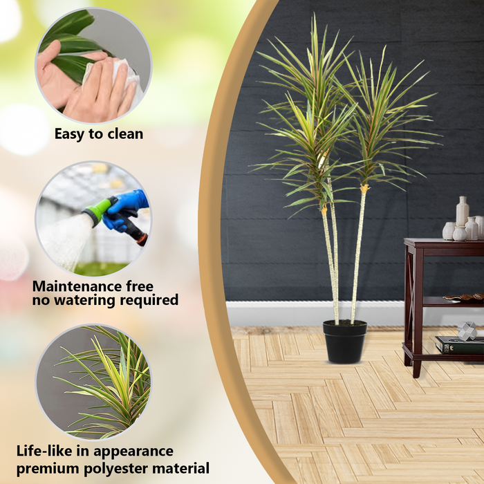 1.6M Artificial Dracaena Tree 195 Leaves - Artificial Plant