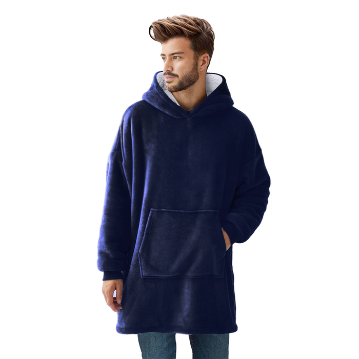 Long Plush Oversized Hoodie Blanket