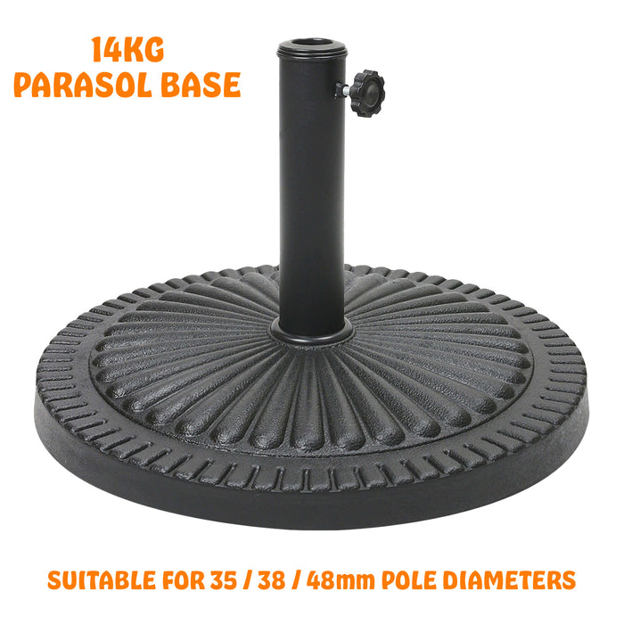 14kg Round Concrete Parasol Base Umbrella