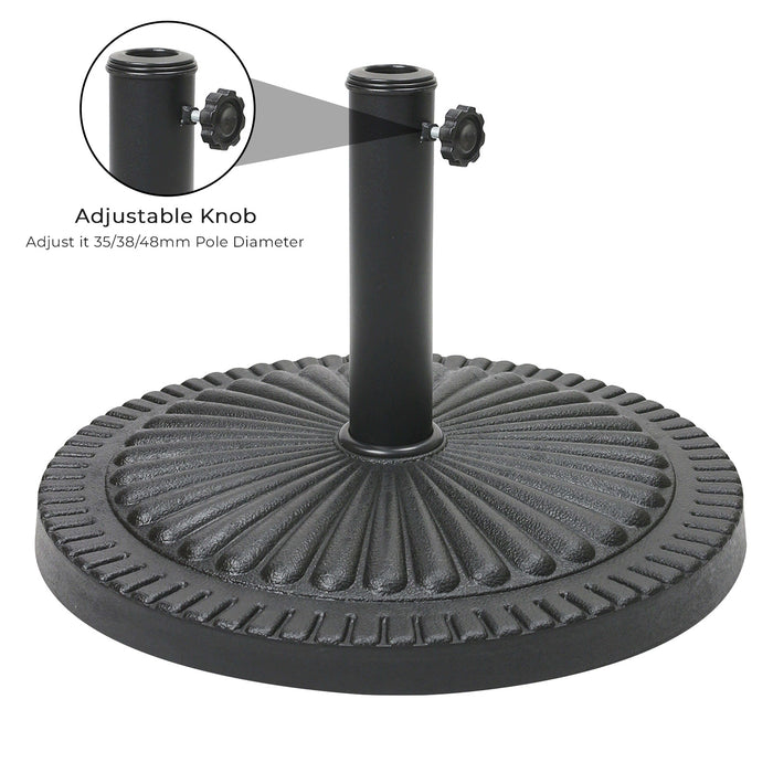 14kg Round Concrete Parasol Base Umbrella