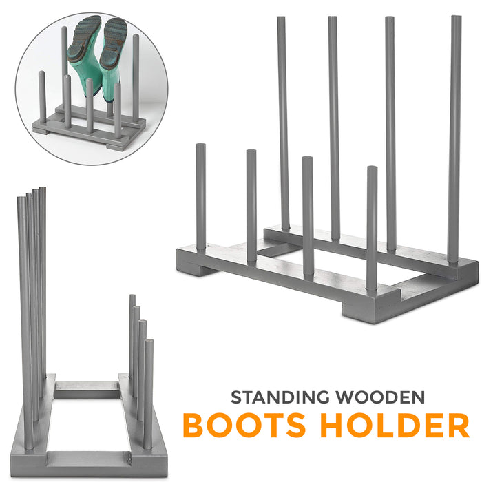 4 Pair Wellington Boot Rack