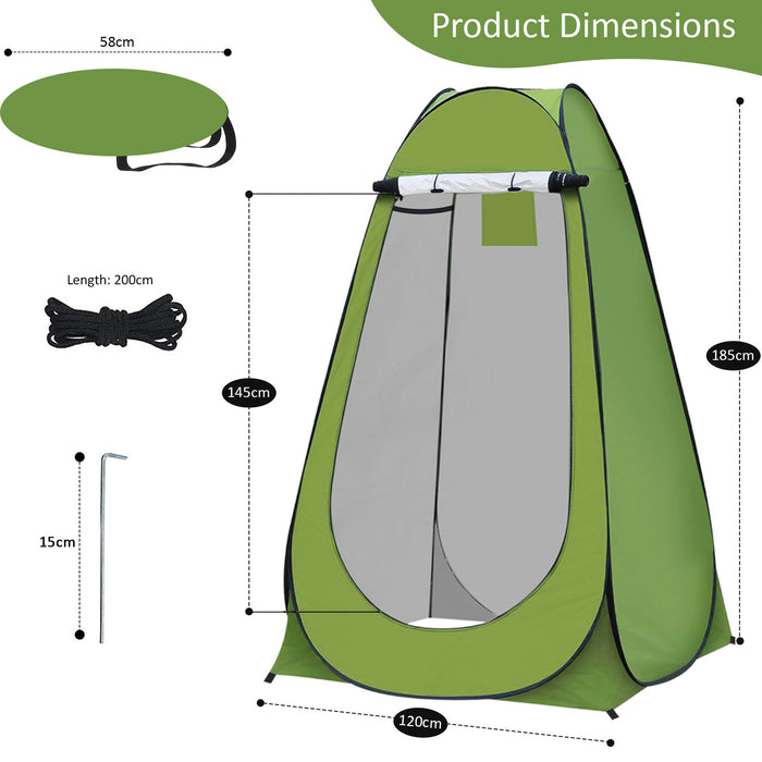 Instant Pop Up Toilet Privacy Tent