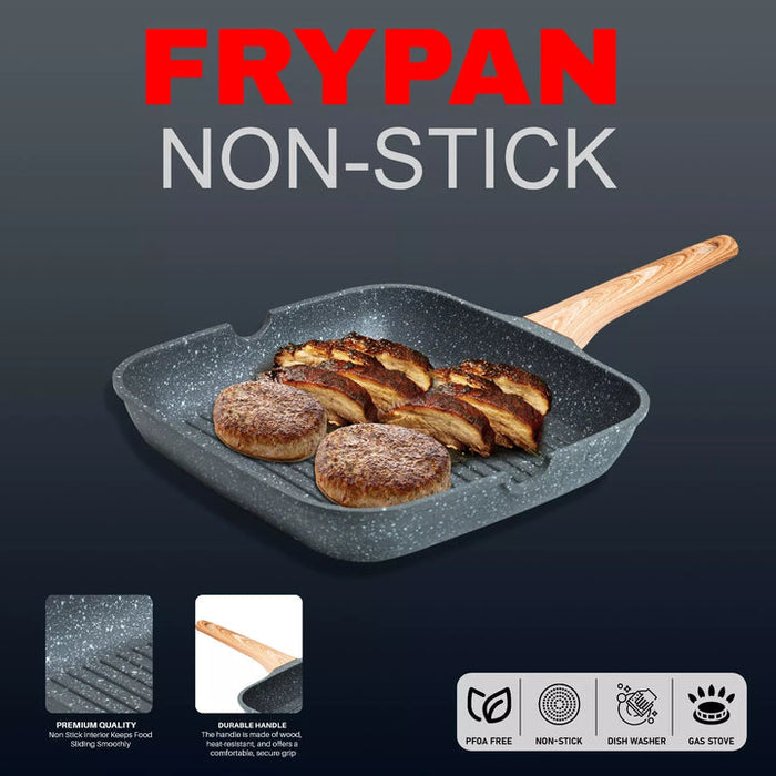 Frying Grill Pan Non Stick Griddle Pot