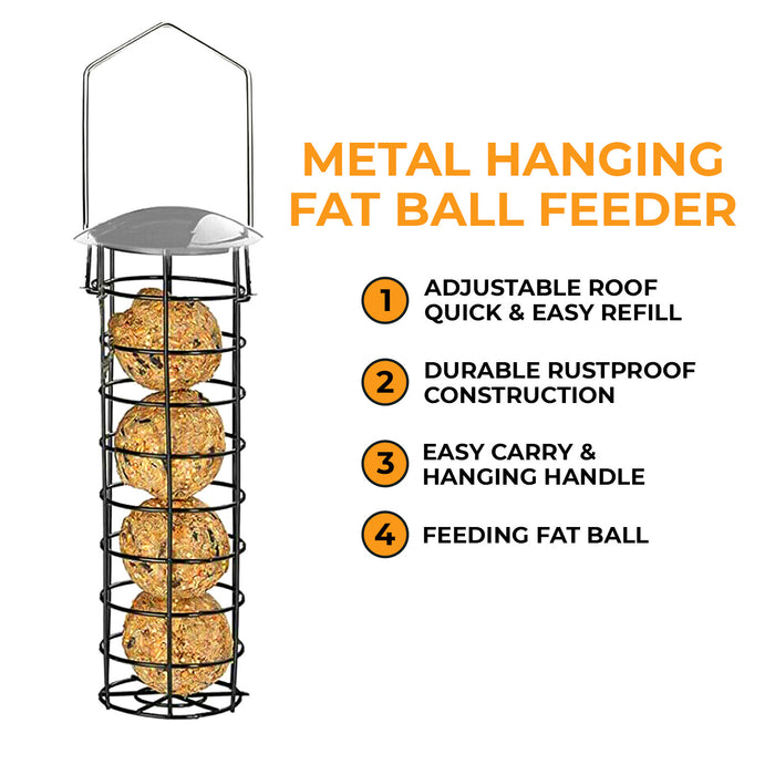 Metal Hanging Fat Ball Feeder