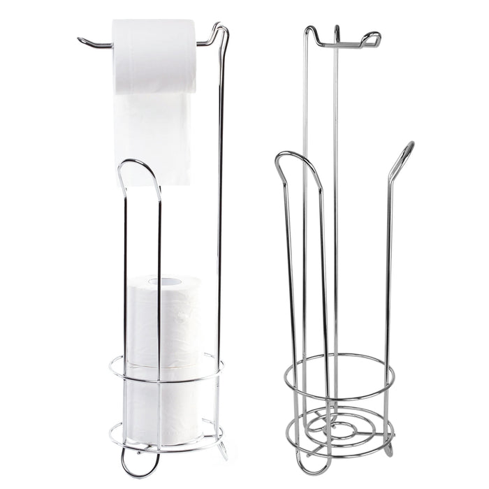 Toilet Roll Holder Free Standing - Chrome