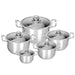 5pc Stainless Steel Casserole Pot Set