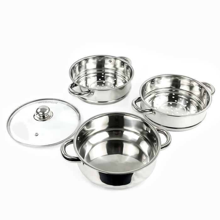 3-Tier Stainless Steel Cookware