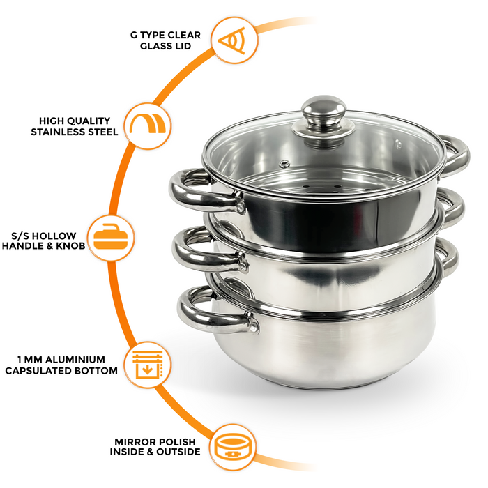 High Quality Stainless Steel Steamer Cookware