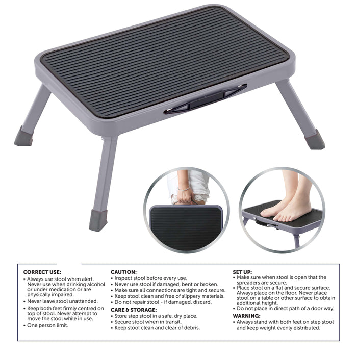 Anti Slip Folding Stool Metal Step