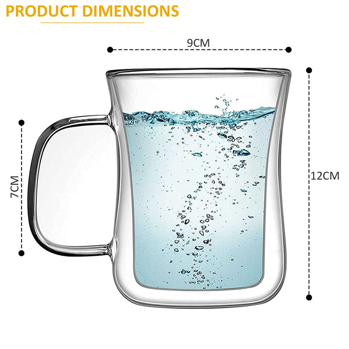 Dimensions of Glass Coffee Mug